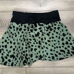 Nicole Miller High Rise Green Black Printed Tennis Skirt Size Medium Photo 2