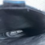 Free People  Way Out West Metallic Blue Western Ankle Boots Photo 6