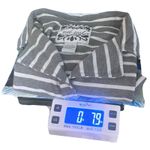 Wet Seal Vtg 90s  Striped Fitted Knit Patch Pockets Gray Blazer Size S Preppy Photo 6