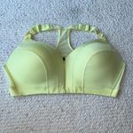 Ivy Park Adidas X  IVP Zip Front Medium‎ Impact Sports Bra Yellow Tint 4X Photo 4