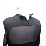 STAUD  Falcon Mesh Panel Long Sleeve Maxi Dress Black Size M Photo 11