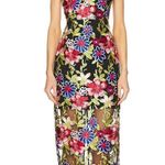 Milly  Strapless Artem Spanish Garden Embroidery Midi Dress, Size 6, NEW Photo 0
