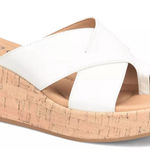 b.o.c. White Cork Wedge Sandals 8M Size 8 Photo 0