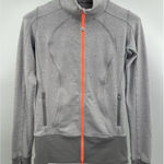 Lululemon Jacket Gray Orange Long Sleeve Active Size 6 Women's Gym Pockets Logo Photo 0