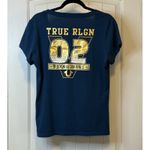 True Religion  V-Neck Logo Tee T-Shirt Poseidon Silver Size L Women's Retails $59 Photo 3