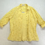 Drapper's and Damon's Yellow Shirt & Tank Womens Medium (No Tag) embroidered Photo 0