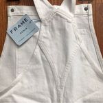 frame denim Frame Le Garcon Romper Overalls White Denim Shorts Women’s Size M $295 NWT Photo 8