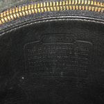 Coach Vintage Black Leather Side Pack Brass Turn Lock Shoulder Bag USA 9979 Photo 11