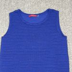 Saks 5th Avenue RED by Saks Fifth Avenue Royal Blue Sleeveless Ribbed Knit Tank Women Size Large Photo 1