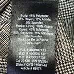 Aritzia  Babaton Black White Plaid Check Mid Rise Skinny Ankle Trousers Pants 0 Photo 4