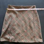 Brandy Melville  JOHN GALT Beige Plaid Mini Skirt Women’s One Size EUC Photo 4