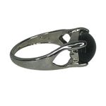 Black Stone Silver Ring Photo 4