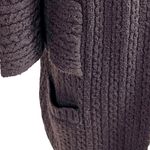 CAbi  Oversized Brown Cable Knit Cardigan Sweater XS/S Cape Sleeve Open Front Photo 3
