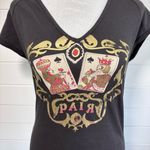 Diesel Vintage Cotton Black and Gold Top Short Sleeves t-shirt
Size XL Photo 2