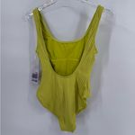 Solid & Striped 
Anne-Marie‎ Ribbed One Piece Chartreuse size small Photo 3