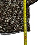 Kendall + Kylie Multicolor Animal Print Smocked Crop Top Women's Sz Large 60-17 Photo 5