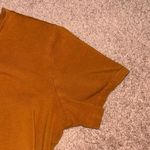 MANGOPOP  brown short sleeve stretch snap close bodysuit casual basic minimal Photo 2