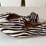 Henri Bendel Sole Ambition Zebra Calf Hair Loafers Black/White Size 8 Photo 2