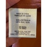 Theory  Tank‎ Top Women Small Brown Orange Double Georgette Silk Apala Shell Photo 8