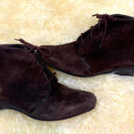 Munro  suede leather lace up  ankle boots brown Photo 0