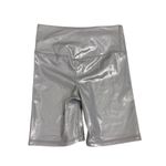 Gap  Fit High Compression Silver Sparkle Bicycle Bike Shorts Size Women's XS NWT Photo 1
