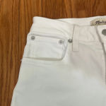 Madewell  Curvy Kick Out Crop Jeans size 26 Pure‎ White NWT Photo 5