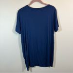 Piko  Women’s Blue Auburn War Eagle Y’all Gathered Tunic Top Medium NWT Photo 8