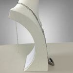 Free People  Paperclip Spektor Heart Pendant Necklace in Silver NWT Chunky Retro Photo 7