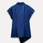 ZARA NWT ZW COLLECTION KNOTTED POPLIN SHIRT Size XL Photo 1