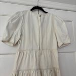 Ulla Johnson Ames Denim Dress Whitewash Corset Empire Waist Puff Sleeve Size 4 Photo 12