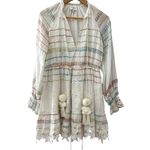 Hemant and Nandita Multicolor Thea Pom-Pom & Lace Dress Size Small Photo 3