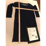 Pure Jill Indigo Dress Size S Denim Cotton Stretch Long Sleeve knee Length LB Blue Photo 1