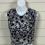 Anthropologie  Podolls  Blue Floral Top size S Photo 4