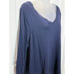 Lane Bryant  Navy Blue Sweater Knit Pleated Hem Tunic Top Plus Size 18/20 Photo 2