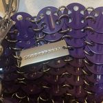 Paco Rabanne 1969 Nano chainmail shoulder bag Purple Silver Photo 4