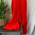 Haute Hippie  Orange Linen Blend Sleeveless Capri Cropped Jumpsuit NEW S Photo 3