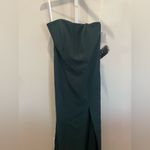 Thread‎ Strapless Scoop Back Maxi Dress With Front Slit Size M Green Size M Photo 2