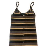 Wild Fable  Ribbed Button Striped Tank Midi Dress Photo 5