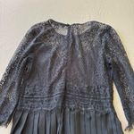 ZARA  Basic Pleated Lace Midi Dress Photo 8