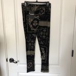 Desigual Womens Leggings M Black Floral Serenna Stretch Pull On NWT Photo 1