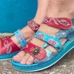 L'ATISTE L’ARTISTE by Spring Step leather sandals with multiple straps Size 37 B32 Photo 0