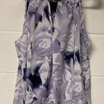 Ellen Tracy Women’s Purple Pleated Blouse Size Large Photo 0