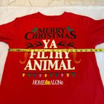 FLAWED Home Alone Merry Christmas ya Filthy Animal T Shirt Large Red Photo 6