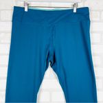 Vibrant Teal Size XXL Corsair Cropped Leggings Capris Teal with inside pocket Blue Photo 2
