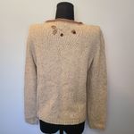 Vintage Christopher & Banks Novelty Cardigan Womens Sm OWL Embroidery 90s Y2K Brown Photo 3