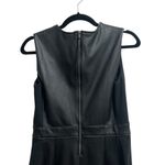 Spanx  Leather-Like Combo Sheath Dress In Luxe Black Photo 7