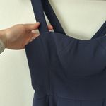 Gal Meets Glam  0P Nicole Navy Blue Sweetheart Jumpsuit Photo 7