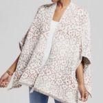 Knox Rose  nwt ombré animal print cape sweater  s Photo 0