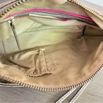 Elliott Lucca Gold Metallic Basket Weave Woven Leather Crossbody‎ Bag Purse Photo 7