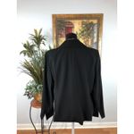 Le Suit Studio Women Jacket 18 Long Sleeve Black Lapel Shawl 3 Buttons Preppy Photo 2